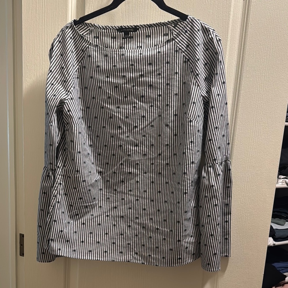 Striped Black and White Blouse